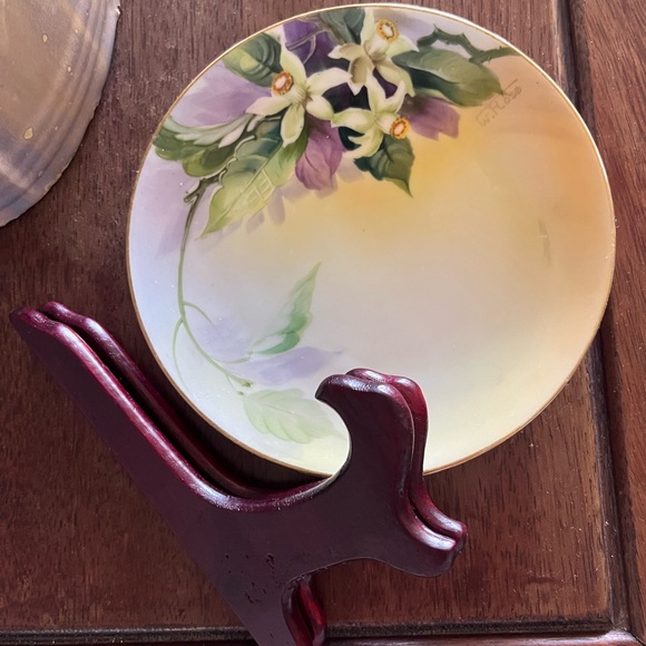 Nippon Morimura (M)  antique unique design signed W Rose plate - Picture 2 of 10